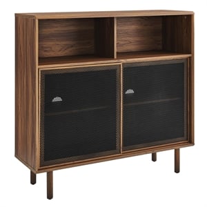 Modway Kurtis 47&quot MDF and Particleboard Display Cabinet in Walnut