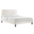Modway Zahra Channel Tufted Performance Velvet Full Platform Bed - White