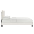 Modway Zahra Channel Tufted Performance Velvet Full Platform Bed - White