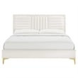 Modway Sofia Channel Tufted Performance Velvet Full Platform Bed in White