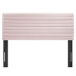 Modway Tranquil Modern Performance Velvet Twin Headboard in Pink