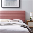 Modway Tranquil Modern Performance Velvet Full/Queen Headboard in Dusty Rose