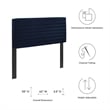 Modway Tranquil Performance Velvet Full/Queen Headboard in Midnight Blue