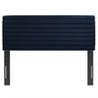 Modway Tranquil Performance Velvet Full/Queen Headboard in Midnight Blue