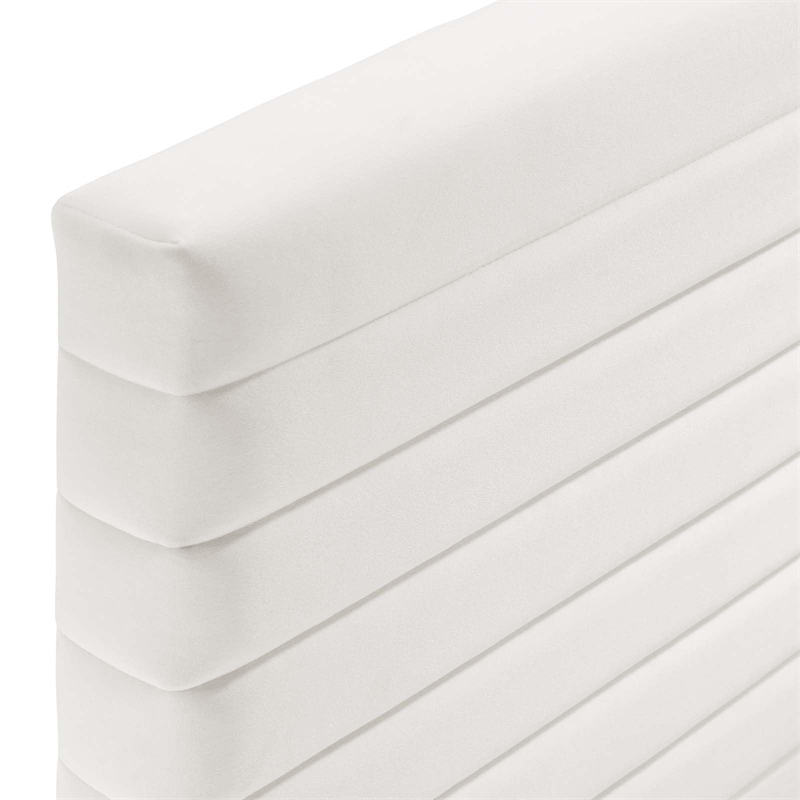 Modway Tranquil Performance Velvet Full/Queen Headboard in White
