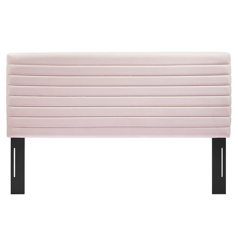 Modway Tranquil Performance Velvet King/California King Headboard in Pink