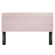 Modway Tranquil Performance Velvet King/California King Headboard in Pink