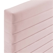 Modway Tranquil Performance Velvet King/California King Headboard in Pink