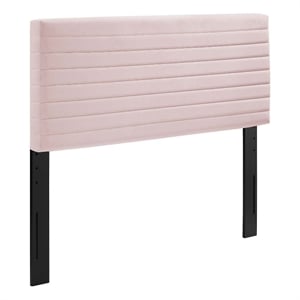 Modway Tranquil Performance Velvet King/California King Headboard in Pink