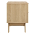 Modway Soma 2-Drawer Rattan MDF and Particleboard Nightstand in Oak