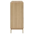 Modway Soma 5-Drawer Rattan MDF and Particleboard Chest in Oak