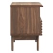 Modway Render Modern Particleboard Wood Nightstand - Walnut Finish
