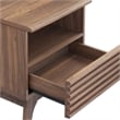 Modway Render Modern Particleboard Wood Nightstand - Walnut Finish