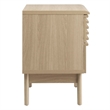 Modway Render Modern Particleboard Wood Nightstand in Oak Finish