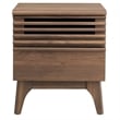 Modway Render Modern Particleboard Wood Nightstand in Walnut Finish