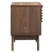 Modway Render Modern Particleboard Wood Nightstand in Walnut Finish