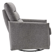 Modway Etta Upholstered Polyester Fabric Lounge Chair in Light Gray