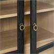 Modway Nolan Wood Tall Storage Display Cabinet in Black and Oak
