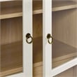 Modway Nolan Wood Tall Storage Display Cabinet in White and Oak