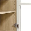 Modway Nolan Wood Tall Storage Display Cabinet in White and Oak