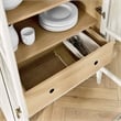 Modway Nolan Wood Tall Storage Display Cabinet in White and Oak