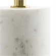 Modway Lyric Round Side Table in White Brass
