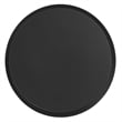 Modway Maren Round Iron Metal Side Table with Conical Pedestal Base in Black