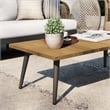 Modway Meadow Outdoor Teak Wood Coffee Table in Natural Taupe/Brown