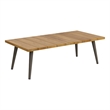 Modway Meadow Outdoor Teak Wood Coffee Table in Natural Taupe/Brown