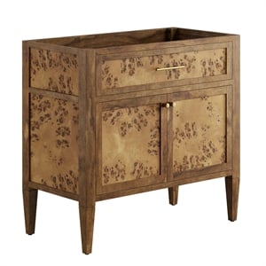 Modway Elysian 36&quot Modern Wood Bathroom Vanity Cabinet in Brown