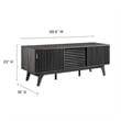 Modway Iterate Modern Wood TV Stand for TVs up to 65