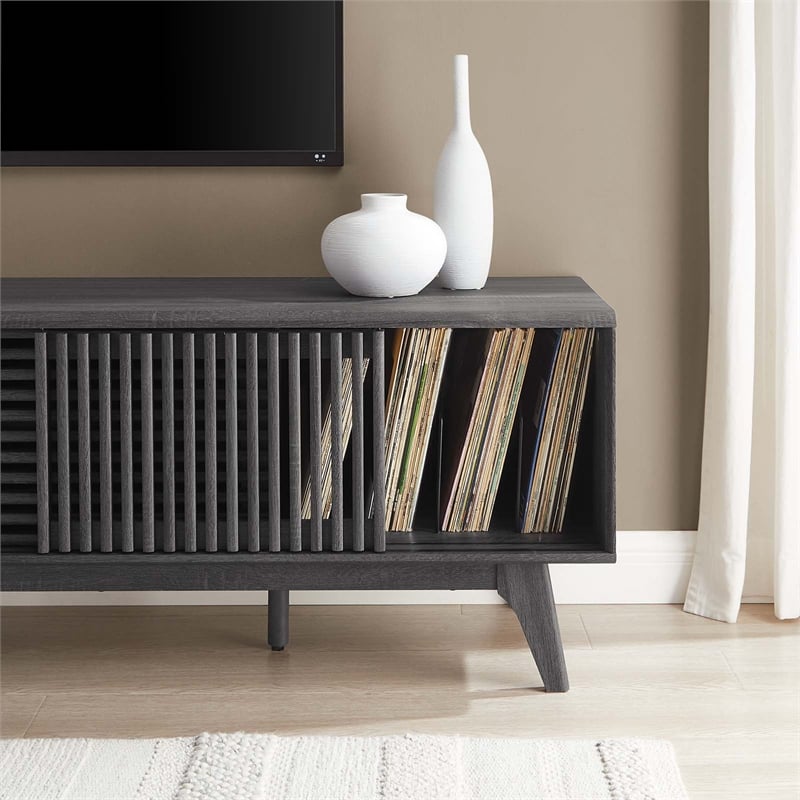 Modway Iterate Modern Wood TV Stand for TVs up to 65
