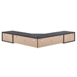 Modway Render Wall Mount Corner Modern Wood Office Desk in Charcoal