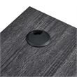 Modway Render Wall Mount Corner Modern Wood Office Desk in Charcoal