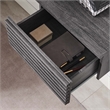 Modway Render Wall Mount Corner Modern Wood Office Desk in Charcoal