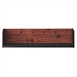 Modway Kinetic Wall-Mount Modern Wood Shelf in Black and Cherry