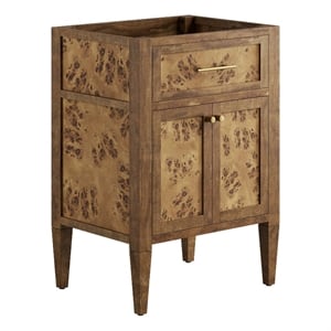 Modway Elysian 24&quot Modern Wood Bathroom Vanity Cabinet in Brown