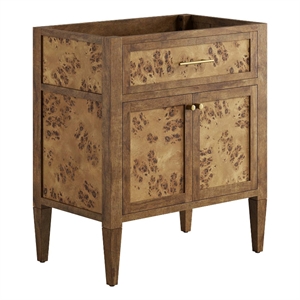 Modway Elysian 30&quot Modern Wood Bathroom Vanity Cabinet in Brown
