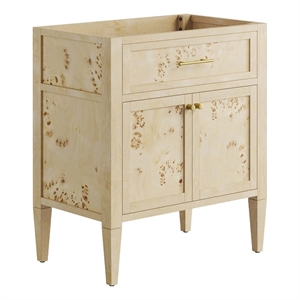 Modway Elysian 30&quot Modern Wood Bathroom Vanity Cabinet in Burgundy