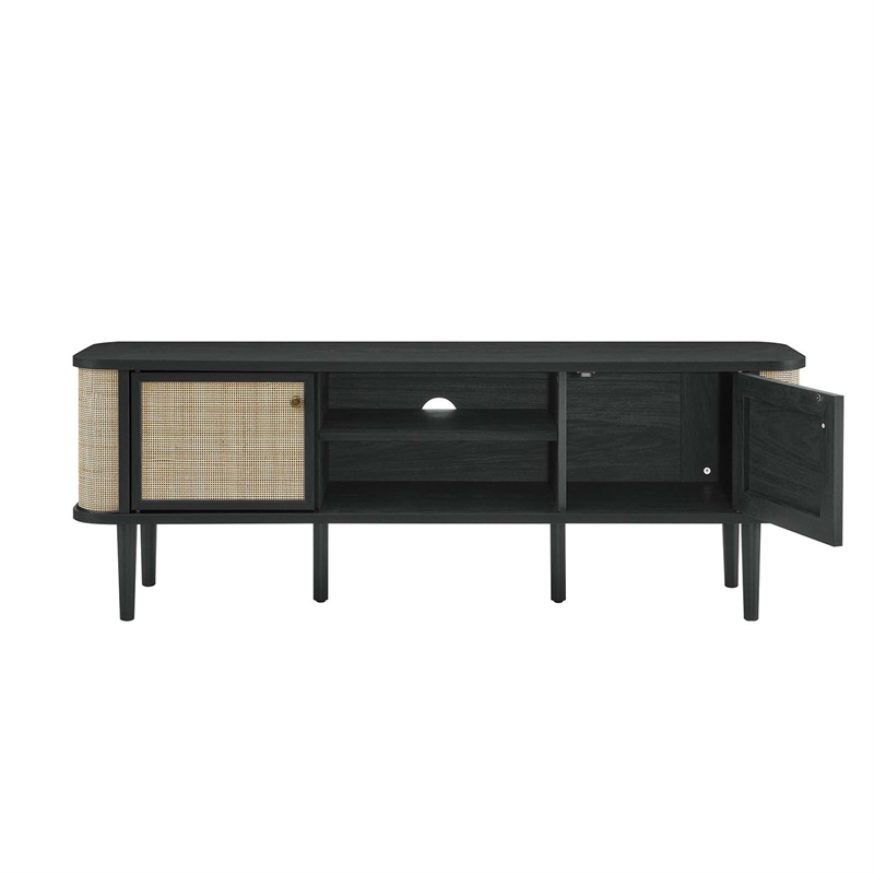 Modway Miramar 1-Shelf Wood TV Stand for TVs up to 65