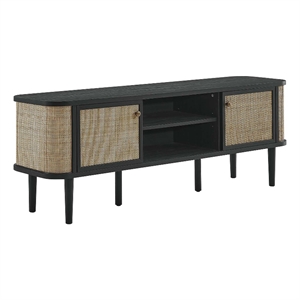 Modway Miramar 1-Shelf Wood TV Stand for TVs up to 65&quot in Black