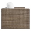 Modway Convene Outdoor 4-Piece Synthetic Rattan Furniture Set in White