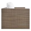 Modway Convene Outdoor 5-Piece Synthetic Rattan Furniture Set in White