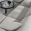 Modway Commix 6-Piece Upholstered Boucle Fabric Sectional Sofa in Light Gray