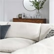 Modway Commix 5-Piece Upholstered Modern Fabric Sectional Sofa in Ivory