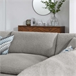 Modway Commix 5-Piece Upholstered Modern Fabric Sectional Sofa in Light Gray