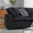 Modway Commix 5-Piece Upholstered Fabric & Wood Sectional Sofa in Black