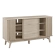 Modway Eudora Modern Wood Sideboard with Sliding Doors in Oak
