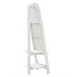 Modway Ascend Modern Wood Standing Mirror with Open Shelves in White