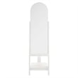 Modway Ascend Modern Wood Standing Mirror with Open Shelves in White